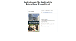 Desktop Screenshot of justicedenied2014.org